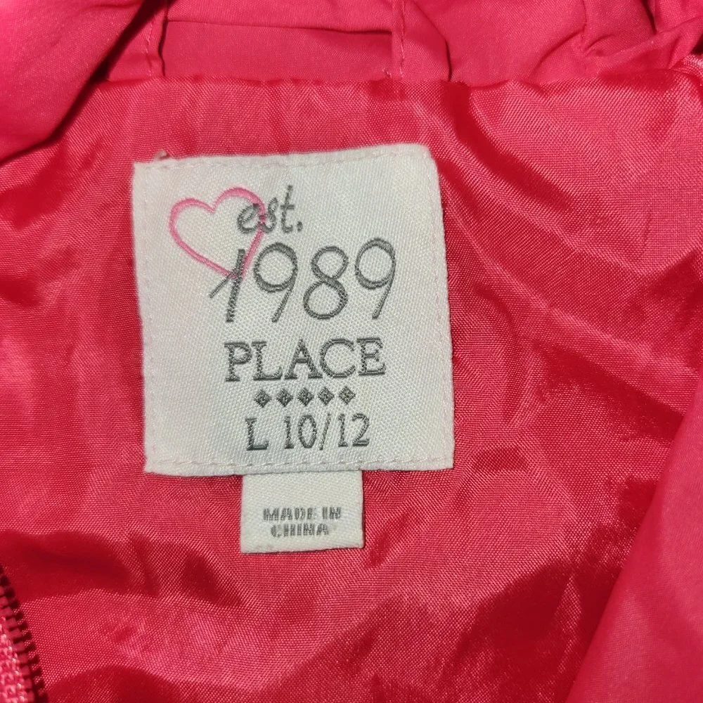 Children's Place Hot Pink Windbreaker || Girls sz 10/12